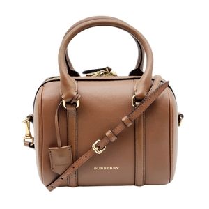 Burberry Small Boston Leather Brown Shoulder Bag